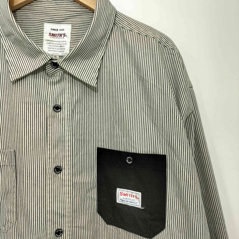 スミスアメリカン SMITHS AMERICAN T/Cツイル 切替ポケット ワークシャツ メンズ 5L