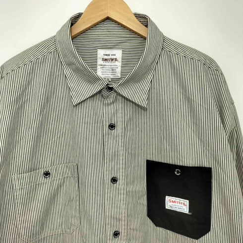 スミスアメリカン SMITHS AMERICAN T/Cツイル 切替ポケット ワークシャツ メンズ 5L