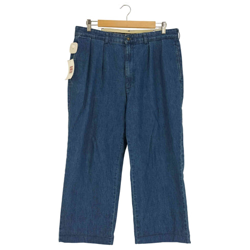 ポロラルフローレン POLO RALPH LAUREN 90-00s メキシコ製 POLO DENIM ポロデニム 2タック ワイドテーパード デニムパンツ メンズ 35×30
