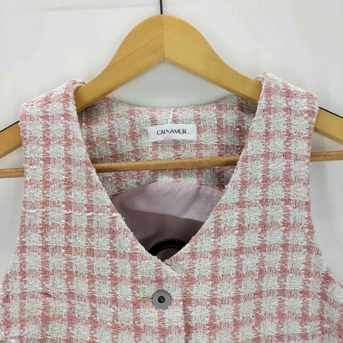 CALNAMUR TWEED CHECK BEST レディース JPN:M