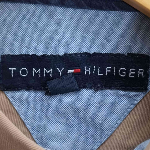 トミーヒルフィガー TOMMY HILFIGER ロゴ刺繍 レギュラーカラーシャツ メンズ import:M