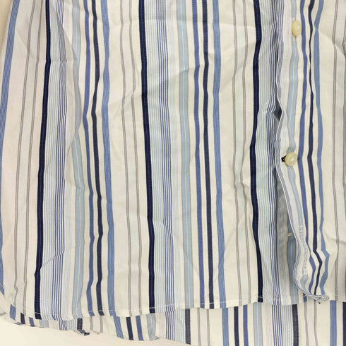 トミーヒルフィガー TOMMY HILFIGER Custom Fit モーリシャス製 コットン ストライプ シャツ メンズ import:S