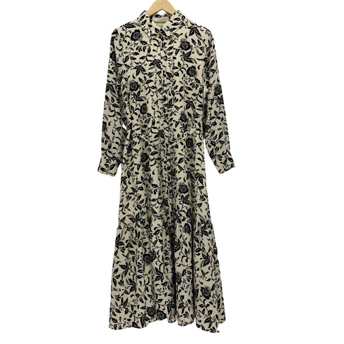 アンデミュウ Andemiu 花柄 ロング シャツ ワンピース レディース FREE