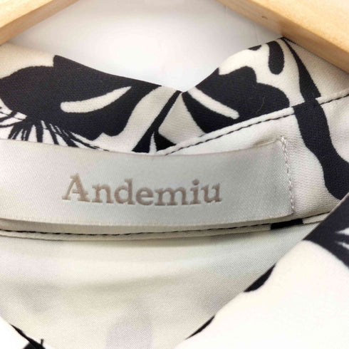 アンデミュウ Andemiu 花柄 ロング シャツ ワンピース レディース FREE