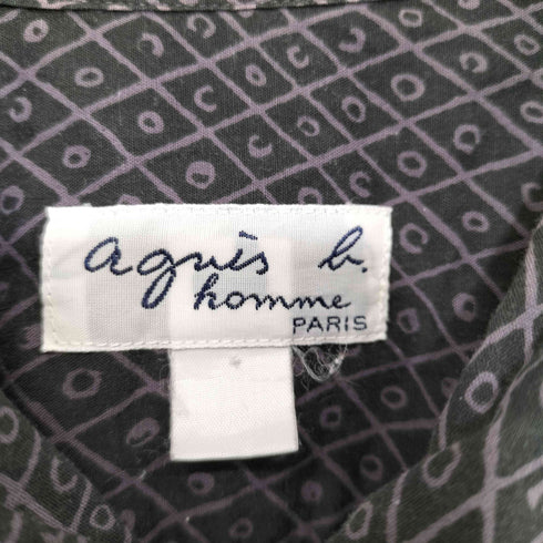 アニエスベーオム Agnes b.homme 総柄S/Sシャツ メンズ