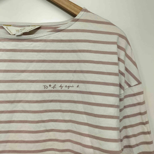 トゥービーバイアニエスベー To b. by agnes b. ボートネックボーダーL/S TEE レディース 38