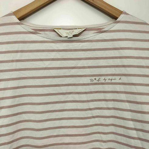 トゥービーバイアニエスベー To b. by agnes b. ボートネックボーダーL/S TEE レディース 38