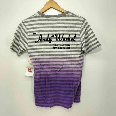 アンディウォーホル バイヒステリックグラマー andy warhol by HYSTERIC GLAMOUR Y2K グラデーションS/SボーダーTEE メンズ S