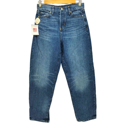 バナナリパブリック BANANA REPUBLIC ULTRA HIGH RISE BARREL LEG ボタンフライバギーシルエットデニムパンツ レディース 42