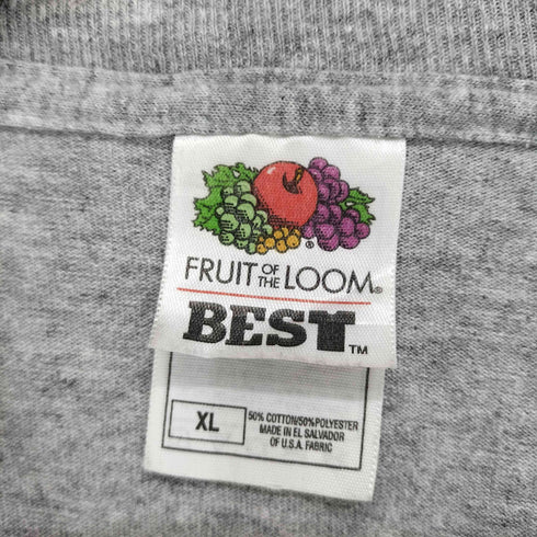 フルーツオブザルーム FRUIT OF THE LOOM 00s フロントプリントクルーネックTシャツ メンズ JPN:XL