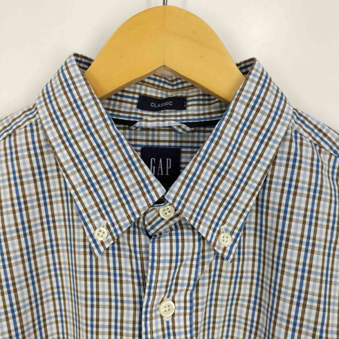 ギャップ Gap 00s OLD オールド CLASSICS ボタンダウン チェック シャツ メンズ import:L