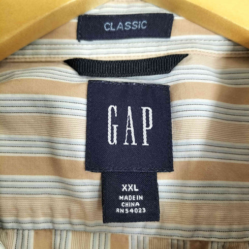 ギャップ Gap 00s OLD オールド CLASSICS ボタンダウン ストライプ シャツ メンズ import:XXL