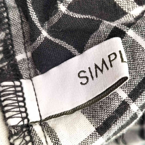 シンプリシテェ SIMPLICITE 先染めチェッククリンクルスカート レディース ONE SIZE
