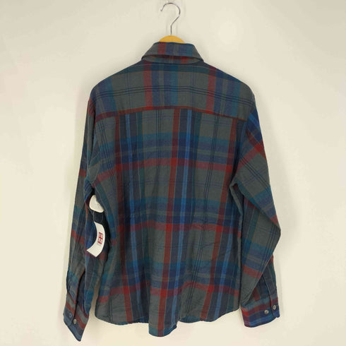 アロースポーツ ARROW SPORT 80s sportswear フラップポケット アクリル チェックシャツ メンズ import:L