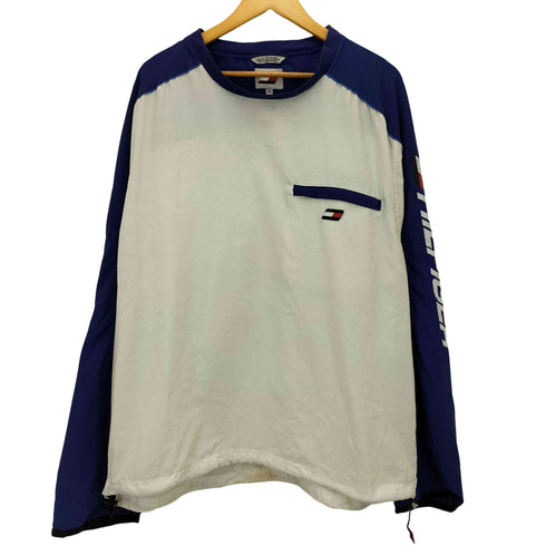 トミーヒルフィガー TOMMY HILFIGER 90S ATHLETICSタグ ドローコード付 裏地メッシュ バイカラー トレーニング ウェア メンズ import:XL