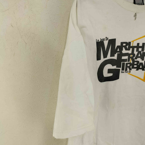 マリテフランソワジルボー MARITHE FRANCOIS GIRBAUD MADE IN MEXICO フロントロゴプリント オーバーサイズTシャツ BBOY メンズ import:XXL
