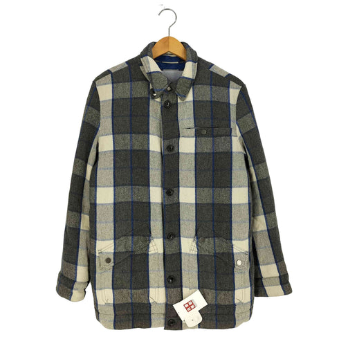トミーヒルフィガー TOMMY HILFIGER 裏キルティング ウールポリ チェック 中綿シャツジャケット メンズ import:S