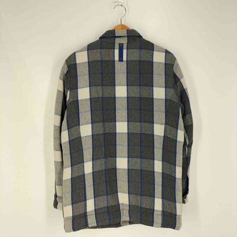 トミーヒルフィガー TOMMY HILFIGER 裏キルティング ウールポリ チェック 中綿シャツジャケット メンズ import:S