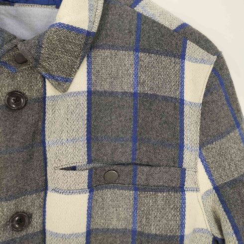 トミーヒルフィガー TOMMY HILFIGER 裏キルティング ウールポリ チェック 中綿シャツジャケット メンズ import:S