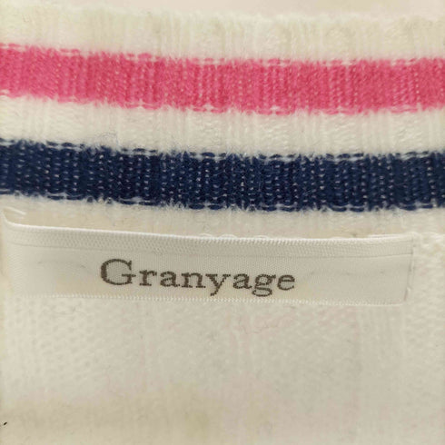 グランヤージュ Granyage カシミア チルデンニット レディース 38