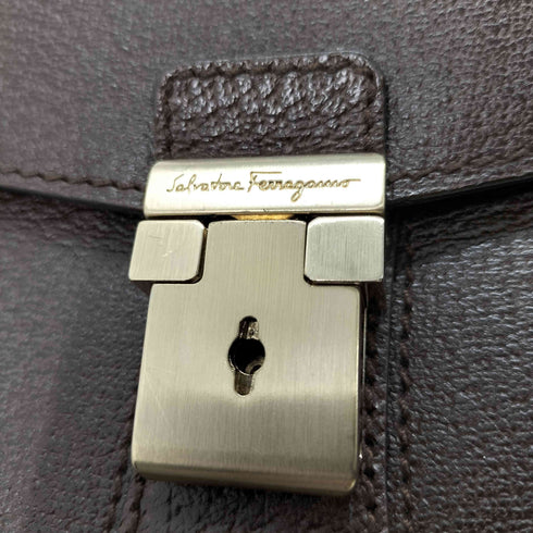 サルヴァトーレフェラガモ Salvatore Ferragamo レザークラッチバッグ メンズ