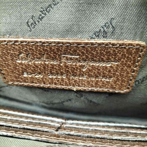 サルヴァトーレフェラガモ Salvatore Ferragamo レザークラッチバッグ メンズ