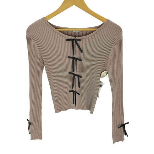 ジルバイジルスチュアート JILL by JILLSTUART リボンニットカーデライクトップス レディース FREE