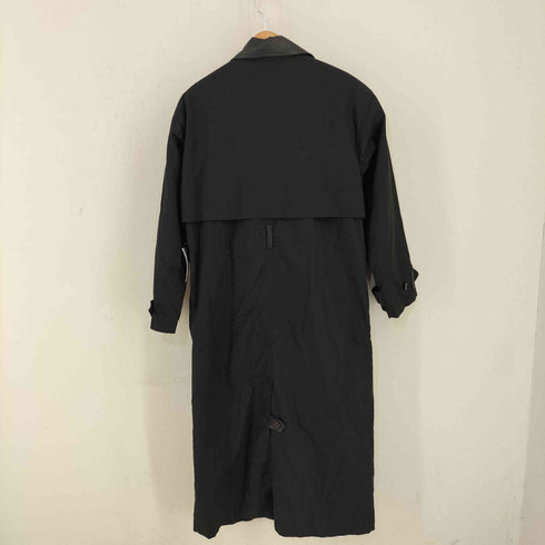 TOGETHER MADE IN HONGKONG フェイクレザー切替 トレンチコート エポレット レディース US:8
