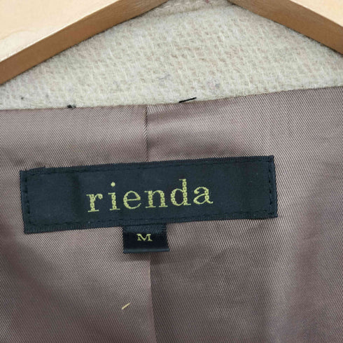 リエンダ rienda 2018AW フレアロングフォックスファースリーブウールコート ライトベージュ レディース JPN:M