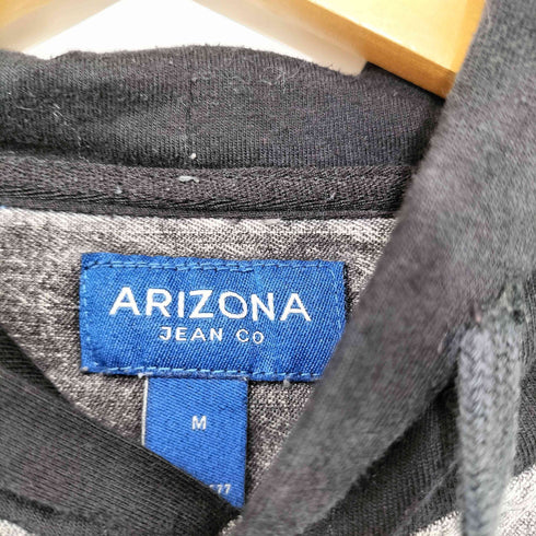 アリゾナジーン ARIZONA JEAN 切りっぱなし シャンブレーシャツ ドッキングパーカー メンズ import:M