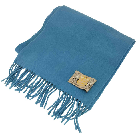 ドイツ製 PURE CASHMERE ピュア カシミヤ フリンジ マフラー レディース
