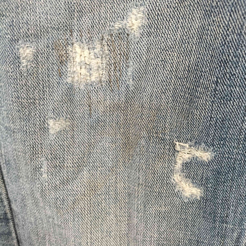 ラングラー Wrangler MADE IN TURKEY BEN ボタンフライ ダメージ加工デニムパンツ メンズ W31 L32