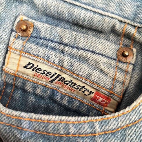 ディーゼル DIESEL 00s MADE IN ITALY ZINK ローライズ ブーツカットデニムパンツ Y2K レディース 28