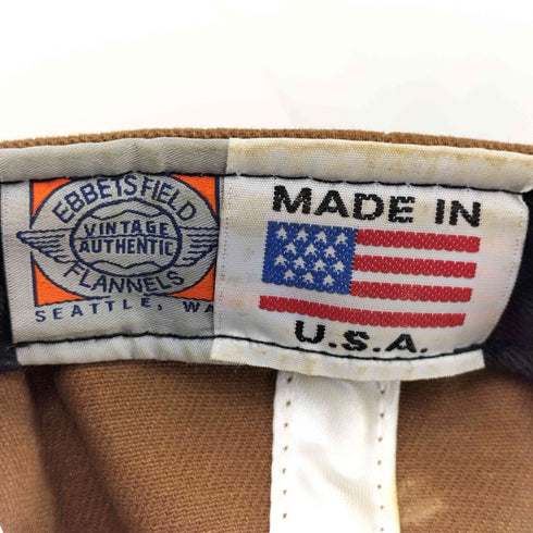 エベッツフィールドフランネルズ Ebbets Field Flannels USA製 アニマルパッチ 6パネル キャップ メンズ