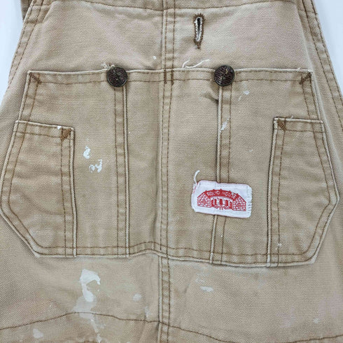 ラウンドハウス ROUND HOUSE ダック地 ダブルニーオーバーオール メンズ