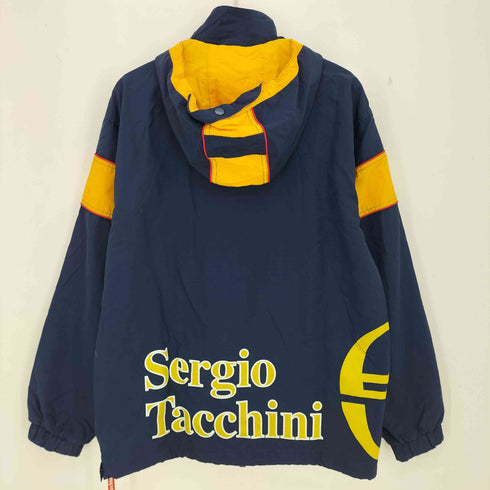 セルジオタッキーニ SERGIO TACCHINI WIND BREAKER FOOD PULL OVER ナイロン アノラック ハーフジップ メンズ import:M