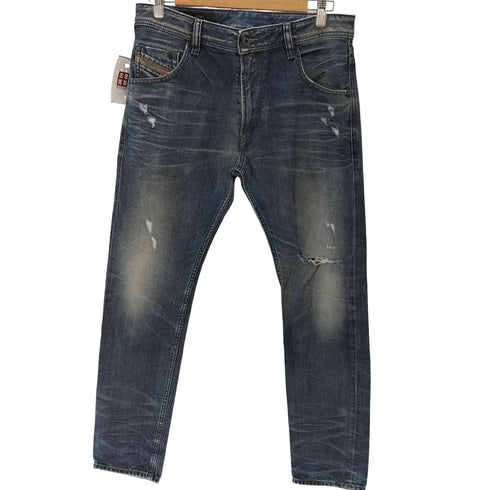 ディーゼルインダストリー Diesel Industry KRAYVER REGULAR SLIM-CARROT テーパードダメージデニムパンツ メンズ W30 L32