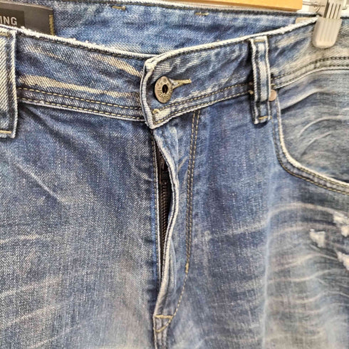 ディーゼルインダストリー Diesel Industry KRAYVER REGULAR SLIM-CARROT テーパードダメージデニムパンツ メンズ W30 L32