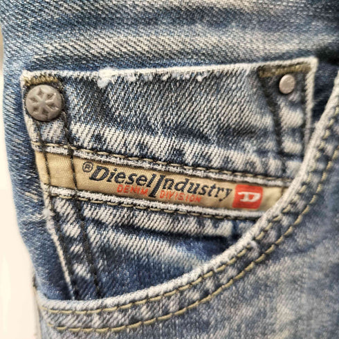 ディーゼルインダストリー Diesel Industry KRAYVER REGULAR SLIM-CARROT テーパードダメージデニムパンツ メンズ W30 L32