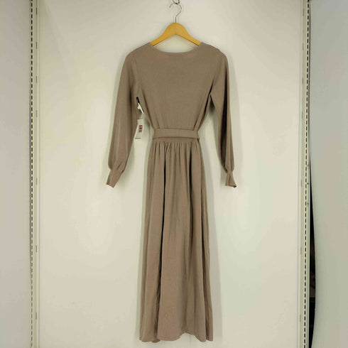 ルルウィルビー LOULOU WILLOUGHBY Vネック ベルテッド ニットワンピース レディース 2
