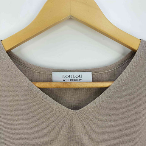 ルルウィルビー LOULOU WILLOUGHBY Vネック ベルテッド ニットワンピース レディース 2