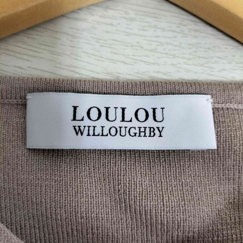 ルルウィルビー LOULOU WILLOUGHBY Vネック ベルテッド ニットワンピース レディース 2