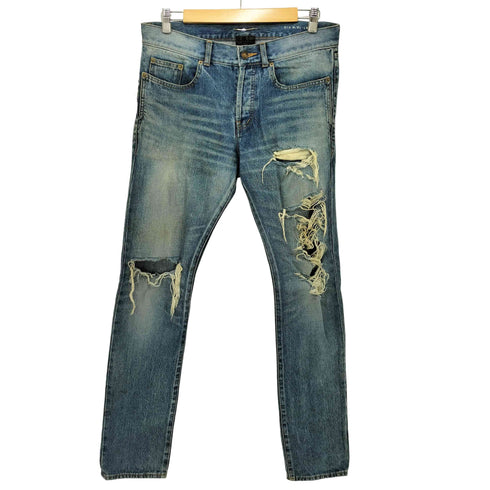 サンローラン Saint Laurent 2018 ダメージデニム メンズ 175/84A