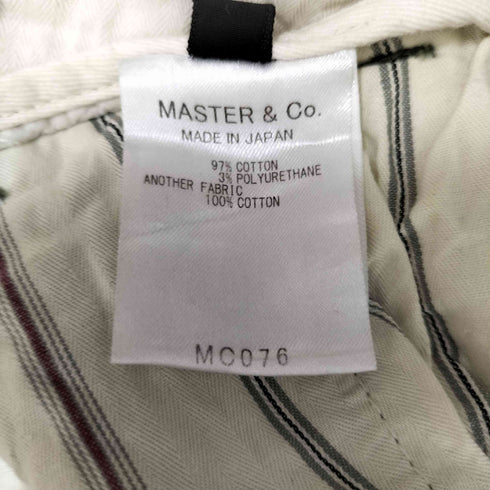 マスターアンドコー MASTER&CO. ベルト付き コットン チノ パンツ レディース XS