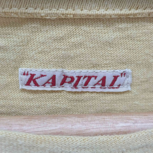キャピタル KAPITAL ナバホビーズモカシンクルーT メンズ JPN:4