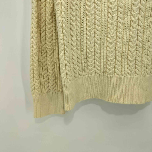 ビューティーアンドユースユナイテッドアローズ BEAUTY & YOUTH UNITED ARROWS ケーブルヘンリーネックニットプルオーバー レディース