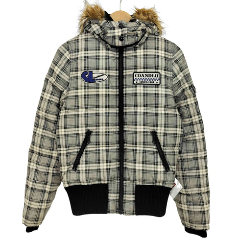 CO&LU ココルル 00s Y2K ワッペン 中綿ファージャケット レディース JPN:M