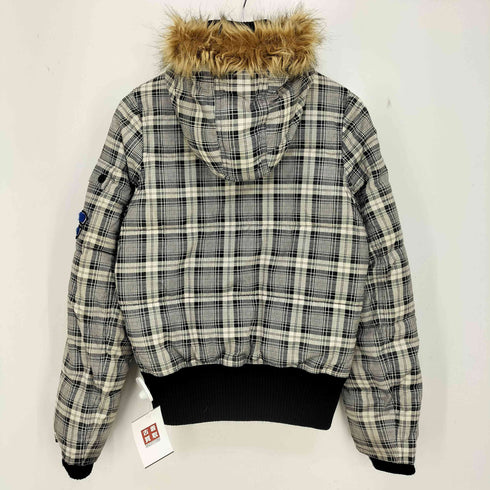 CO&LU ココルル 00s Y2K ワッペン 中綿ファージャケット レディース JPN:M