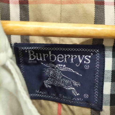 バーバリーズ BURBERRYS イングランド製 コットン100 裏地ノバチェック ステンカラーコート メンズ