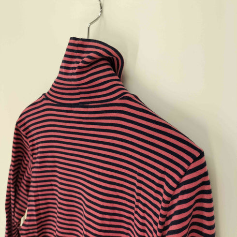 ラルフローレン RALPH LAUREN ポニー刺繍 ボーダー コットン タートルネック カットソー レディース 160